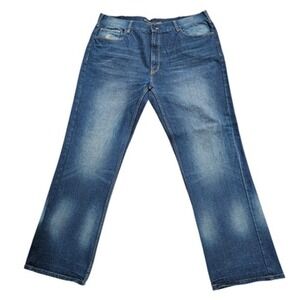 Rocawear Men's Classic Fit Jeans Size W44 L32 Blue Denim Straight Leg